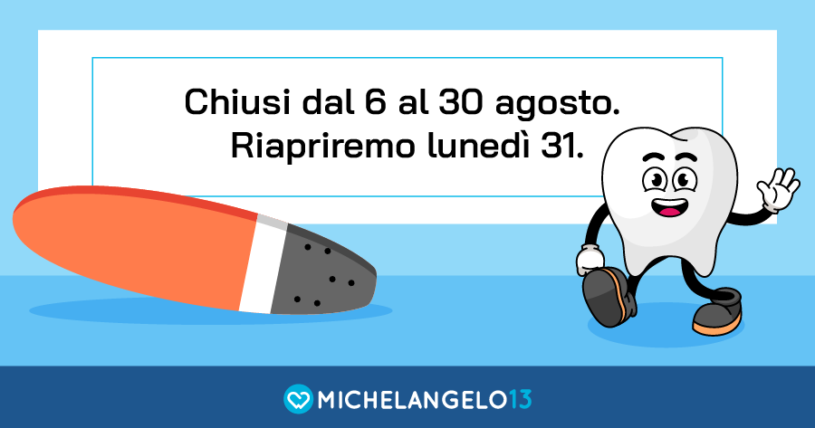 chiusure agosto michelangelo 13 dentista vomero